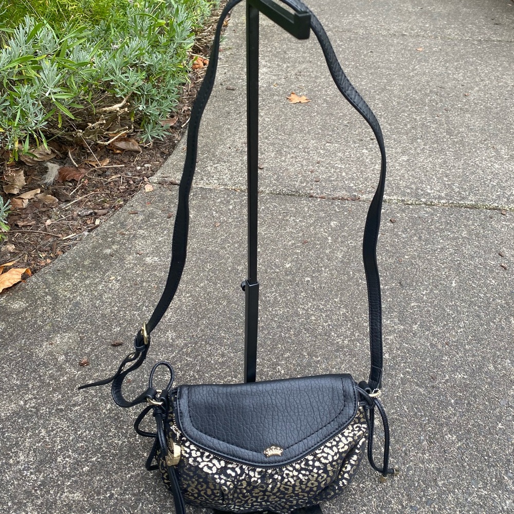 Juicy Couture Black and Gold Crossbody Bag